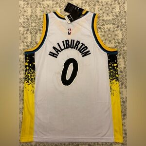 Tyrese Haliburton #0 Indiana Pacers 2025 City Connect NBA Jersey Youth Large
